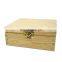 Hot sale customized packaging raw bamboo wood boxes with lock