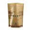 Wholesale Food Grade Custom Logo Printing Aluminum Foil Stand Up Flat Bottom Empty Tea Bag Zip Lock Bags With Logo