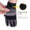 HANDLANDY Breathable Soft Synthetic And Foam Padded Palm Vibration-Resistant Touch Screen Hand Mechanic Safety Work For Men
