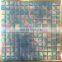 irridiscent blue color bathroom mosaic tiles and swimming pool tile mosaic splash back hot melting glass mosaics tiles