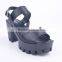Cheap wholesale new style ladies high heel anti-slip fancy buckle up slingback sandals
