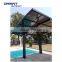 Sturdy aluminum frame polycarbonate roof double carports