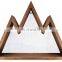 Wall Shelf Wood Floating Mountain Shelf Crystal Display Shelf Rustic