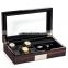 Private customized high-grade jewelry box ebony gift box packaging Watch glasses jewelry wooden boxox