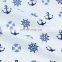 Navy cartoon sailing fabric kindergarten baby wrapped in sleeping bag child quilt cover sheet cotton fabric