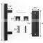 Matte Black Steel Sliding Barn Door Handle With Flush Back Conseal Plate