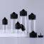 v3 10ml 15ml 30ml 60ml 80ml 100ml 120ml Oil Squeeze E-liquid Chilproof Bottle Clear Black Childproof Cap Squeeze Juice Plastic Vape Bottle
