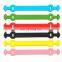 colorful long version tennis racket damper shock absorber with embossed logo printing