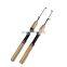 portable fishing rod and reel metal or wooden can customized ice fishing rod for big small fish