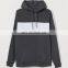Street wear Long custom fleece two tone hoodies for men sweatshirts