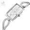 SHENGKE Luxury Bracelet Lady Watch Dazzling Diamond Decorated Square Wristwatch Jewelry Buckle Japan Quartz Watches K0021L