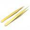 Planting and Grafting False Eyelash Tweezers High Tightness Eyelash Tweezers Golden Eyelash Tweezers Sticker Cute
