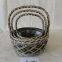 Wicker Willow Round Laundry Storage Basket with Handle