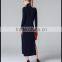Sexy split package hip party knit sweater dress for women