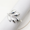 Decorative Leaf Design Shiny Polished Wedding Tabletop Metal Napkin Ring