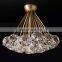 Boule De Cristal Clear Glass Round Cluster Crystal Ball Modern Chandelier Luxury Stair Luxury Hanging Gold Ceiling Light