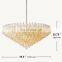 Exquisite Modern Luxury Diamond-Cylindrical Crystal Pendant Chandelier for Living Dining room Kitchen Island Foyer Bedroom