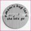 22mm Floating Locket Plates for Glass Memory Lockets 316L Stainless Steel