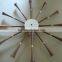 popularoriginal quality George walnut spindal shape wall clock