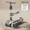 Rechargeable electric scooter can be folded, widened and multi-functional children's scooter