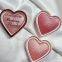 Hot Sale Red Cheeks with Glossy Powder OEM love Heart Face Blusher Palette with High Lighter High Quality
