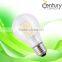 Hot alibaba supplier Century Lighting 120lm/w PF>0.9 4w 6w 8w e27 led filament bulb