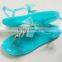 2015 candy color pvc jelly sandals for women