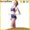 Blue and dot printing high waist swimsuit micro sling hot sexy foto bikini china                        
                                                                                Supplier's Choice