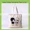 Hot sale special design printed natural cotton canvas shopping bag
