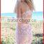 bandage strappy backless lace dress
