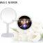 1000mAh Lithium Battery Lighted Stand Desktop Vanity Mirror With Magnification