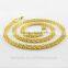 6mm Stainless Steel Necklace Flat Mesh Chain Gold Necklace Designs in 10 grams 91801