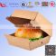 Custom Logo Print Fast Food Cardboard Paper Hamburger Packaging Boxes