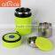 colorful pp design protable double wall thermal stainlesss steel tiffin lunch box/storage box