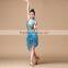 2016 New Girls Ballroom Dance Competition Dress Samba Costume Women Sexy Salsa Dresses with Necklace Ladies Latin Dress Dance