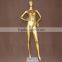 Fiber Gold color full body famale mannequin