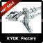 KYOK Chroming wrought iron curtain finials ,double curtain rod set,classic window decorative curtain finials