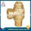 brass stop valve for water polishing CW617n material o-ring 600 wog manual power three way brass stop valve one way