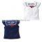 Wholesale 100% Cotton Fashion Design Cap Sleeve Baby Shirts