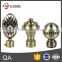 2016 Africa popular design all sizes of iron metal curtain rod finials