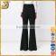 Latest Design high waist lace flared pants, young woman flared pants
