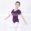 girls ballet leotard ,kids short sleeve dance leotard