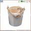 natural wholesale wooden ice barrel bucket wooden planter