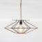 contemporary signle metal in copper or brass drop light