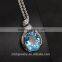 Factory wholesale sale jewellery set 18K gold plated 925 sterling silver precious natural Amethyst Topaz Pendant Necklace