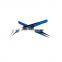 Mini Straight & Curved Tip Eyelash Extensions Tweezer In Blue Plasma Coating
