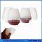 helpful drinkware transparent silicone reusable yogurt cup