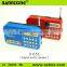 Hot selling D-65E FM radio speaker,mini audio speaker, mini digital speaker