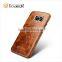ICARER Oil Wax Genuine Leather Back Phone Case For Samsung Galaxy S7 Edge