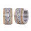 New Unisex Crystal Surgical Stainless Steel Huggie Earrings